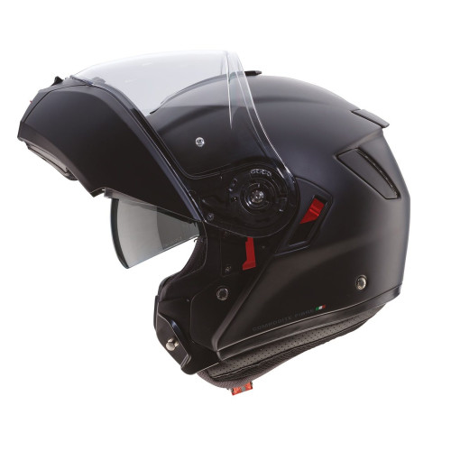 Casca modulabila (flip-up) Caberg model Levo X 17 negru mat Pinlock ready - lentila Pinlock inclusa (fibra de sticla) 2