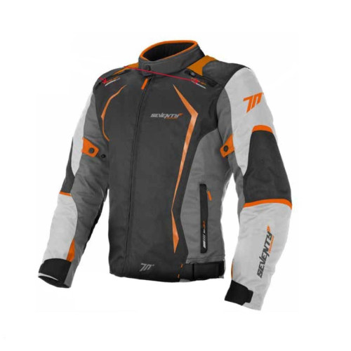 Geaca (jacheta) motociclete barbati Racing Seventy vara/iarna model SD-JR47 culoare: gri/portocaliu