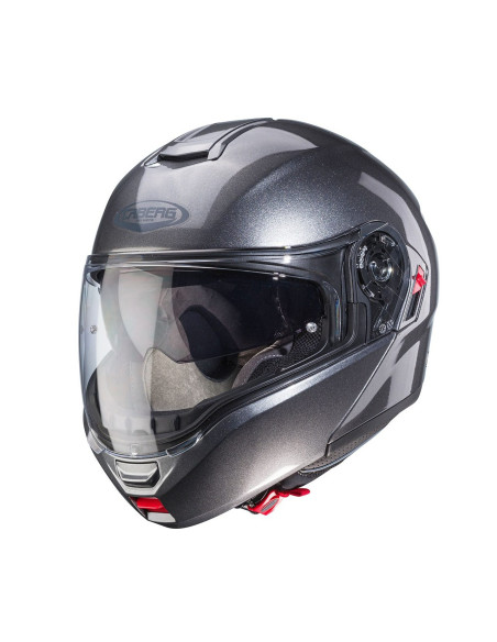 Casca modulabila (flip-up) Caberg model Levo X N1 gri metalic lucios Pinlock ready - lentila Pinlock inclusa (fibra de sticla)