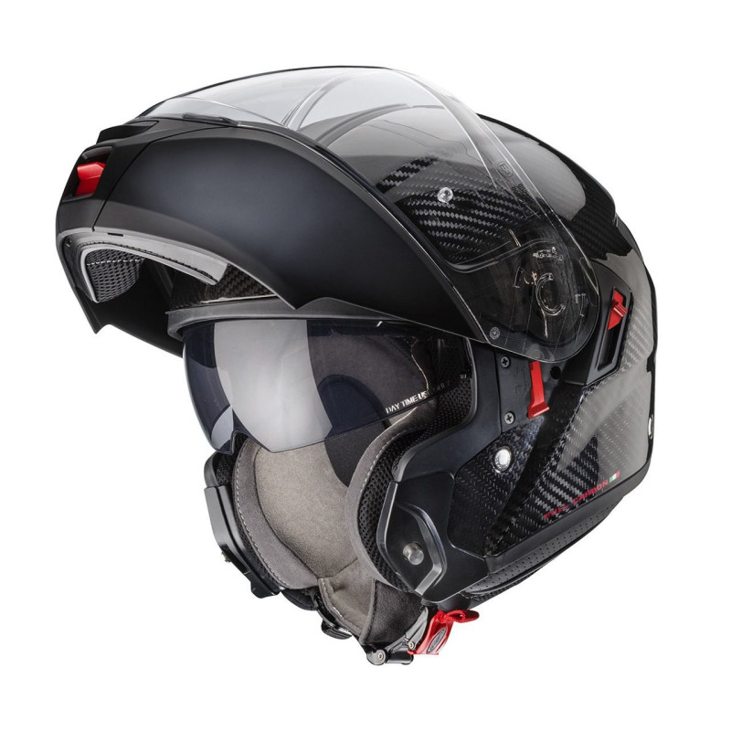 Casca modulabila (flip-up) Caberg model Levo X 94 carbon Pinlock ready - lentila Pinlock inclusa (100% carbon)