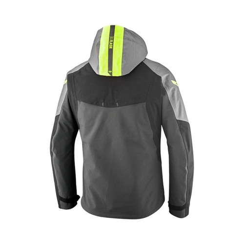Geaca (jacheta) motociclete barbati Touring/Adventure/Urban Ixon All season model Burning MS culoare: gri/negru/galben (geaca la 2
