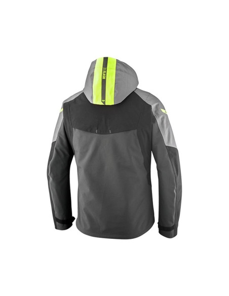 Geaca (jacheta) motociclete barbati Touring/Adventure/Urban Ixon All season model Burning MS culoare: gri/negru/galben (geaca la