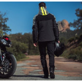 Geaca (jacheta) motociclete barbati Touring/Adventure/Urban Ixon All season model Burning MS culoare: gri/negru/galben (geaca la