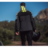 Geaca (jacheta) motociclete barbati Touring/Adventure/Urban Ixon All season model Burning MS culoare: gri/negru/galben (geaca la
