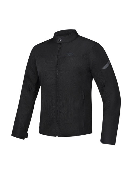 Geaca (jacheta) motociclete barbati Racing/Roadster Ixon vara model Fresh MS culoare: negru - tip croi: Slim Fit