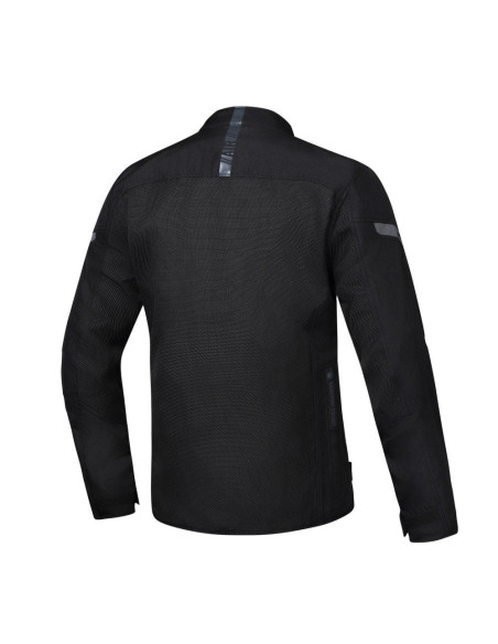 Geaca (jacheta) motociclete barbati Racing/Roadster Ixon vara model Fresh MS culoare: negru - tip croi: Slim Fit