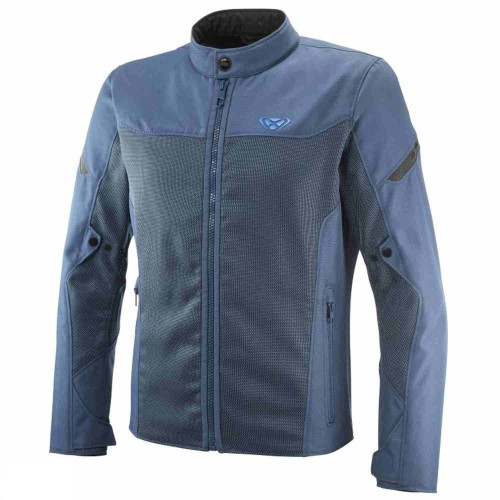 Geaca (jacheta) motociclete barbati Racing/Roadster Ixon vara model Fresh MS culoare: albastru - tip croi: Slim Fit
