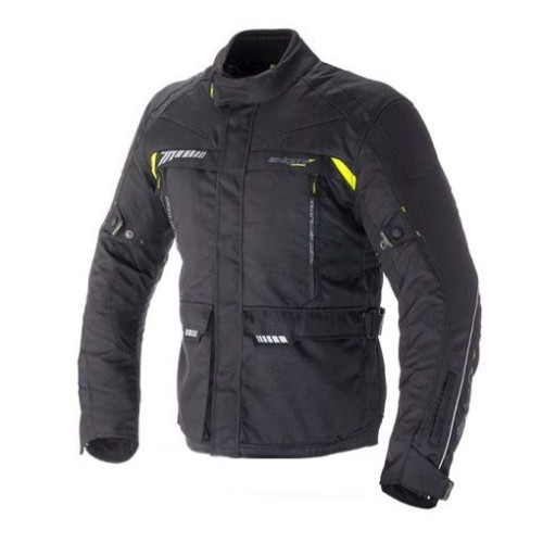 Geaca (jacheta) motociclete barbati Touring Seventy vara/iarna model SD-JT41 culoare: negru/galben fluor