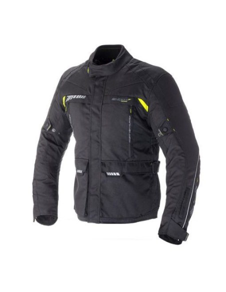 Geaca (jacheta) motociclete barbati Touring Seventy vara/iarna model SD-JT41 culoare: negru/galben fluor