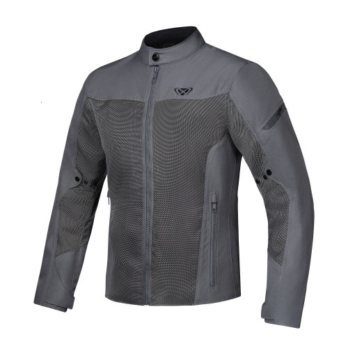 Geaca (jacheta) motociclete barbati Racing/Roadster Ixon vara model Fresh MS culoare: gri - tip croi: Slim Fit