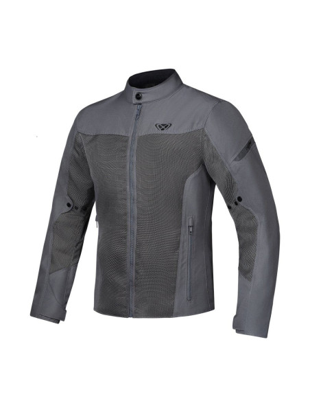 Geaca (jacheta) motociclete barbati Racing/Roadster Ixon vara model Fresh MS culoare: gri - tip croi: Slim Fit