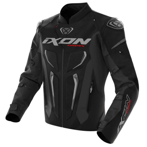 Geaca (jacheta) motociclete barbati textil Roadster Ixon All Season/iarna model Cortex WP MS culoare: negru/gri