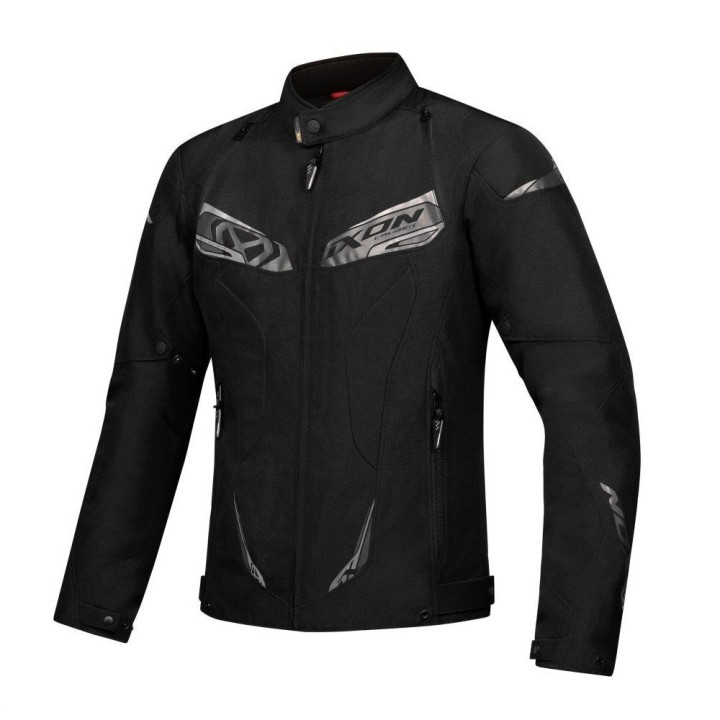 Geaca (jacheta) motociclete barbati Racing/Roadster Ixon All season model Caliber WP MS culoare: negru