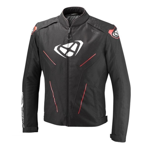 Geaca (jacheta) motociclete barbati Roadster Ixon All season model Prodigy WP MS culoare: negru/alb/rosu