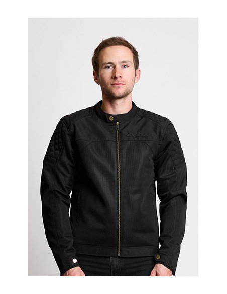 Geaca (jacheta) motociclete barbati Urban/Heritage Ixon vara model Ozcan MS culoare: negru - tip croi: Fit