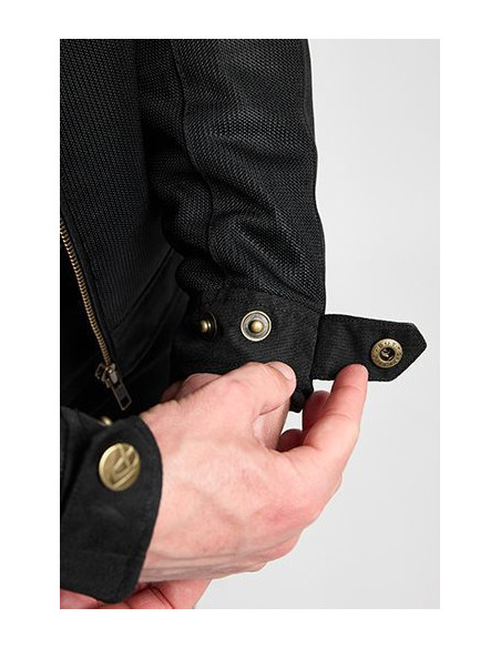 Geaca (jacheta) motociclete barbati Urban/Heritage Ixon vara model Ozcan MS culoare: negru - tip croi: Fit