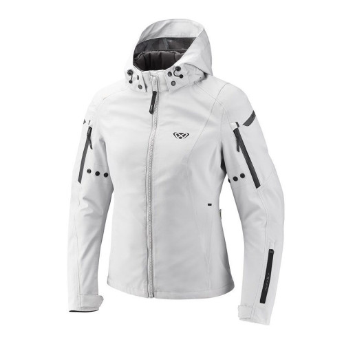 Geaca (jacheta) motociclete femei Touring/Adventure/Urban Ixon All season model Burning LS culoare: gri deschis (light grey) (ge
