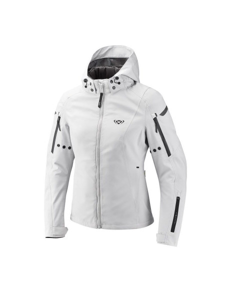 Geaca (jacheta) motociclete femei Touring/Adventure/Urban Ixon All season model Burning LS culoare: gri deschis (light grey) (ge