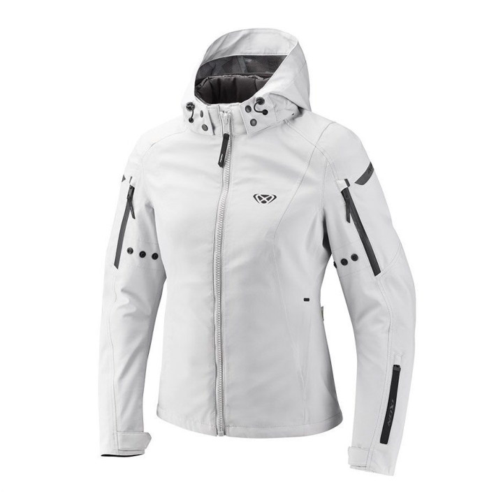 Geaca (jacheta) motociclete femei Touring/Adventure/Urban Ixon All season model Burning LS culoare: gri deschis (light grey) (ge