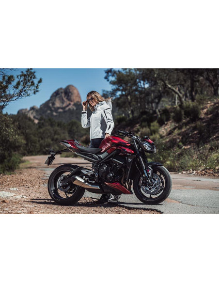 Geaca (jacheta) motociclete femei Touring/Adventure/Urban Ixon All season model Burning LS culoare: gri deschis (light grey) (ge