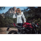 Geaca (jacheta) motociclete femei Touring/Adventure/Urban Ixon All season model Burning LS culoare: gri deschis (light grey) (ge