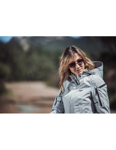 Geaca (jacheta) motociclete femei Touring/Adventure/Urban Ixon All season model Burning LS culoare: gri deschis (light grey) (ge