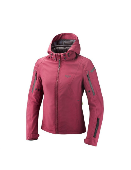 Geaca (jacheta) motociclete femei Touring/Adventure/Urban Ixon All season model Burning LS culoare: burgundy (visiniu) (geaca la
