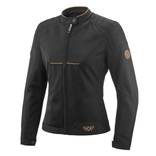 Geaca (jacheta) motociclete femei Urban/Heritage Ixon vara model Cornet WP LS culoare: negru/maro