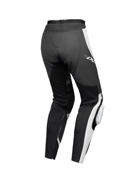 Pantaloni motociclete femei piele Racing Ixon vara model Vortex 3 LS culoare: negru/antracit/alb