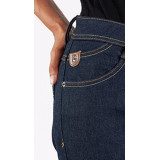 Blugi (jeans) moto femei Ixon model Maddie culoare: Dark raw (albastru) (Cordura® Denim) - Slim Fit - clasa AA
