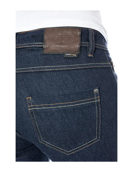 Blugi (jeans) moto femei Ixon model Maddie culoare: Dark raw (albastru) (Cordura® Denim) - Slim Fit - clasa AA
