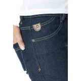Blugi (jeans) moto femei Ixon model Maddie culoare: Dark raw (albastru) (Cordura® Denim) - Slim Fit - clasa AA