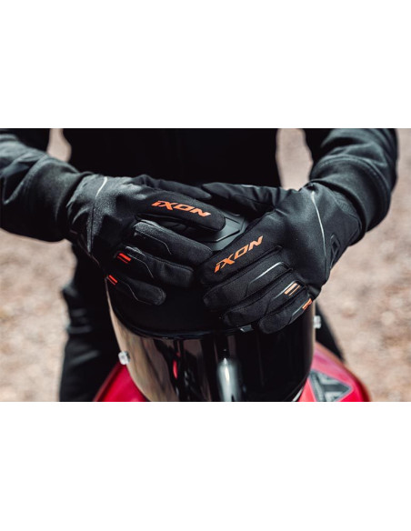 Manusi barbati Roadster iarna Ixon model Pro Hurricane 2 MS culoare: negru/rosu - degete tactile (waterproof)