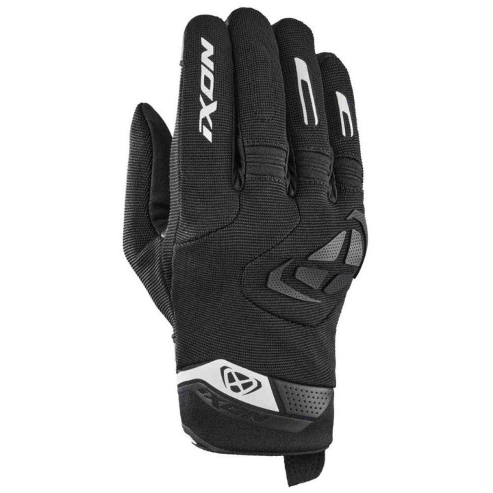 Manusi barbati Roadster vara textil/piele Ixon model MIG 2 MS culoare: negru/alb - degete tactile