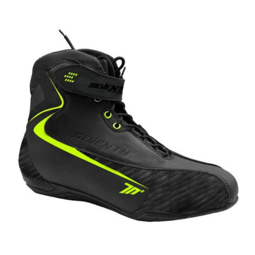 Ghete moto Urban Unisex Seventy model SD-BC6 culoare: negru/galben fluor 2