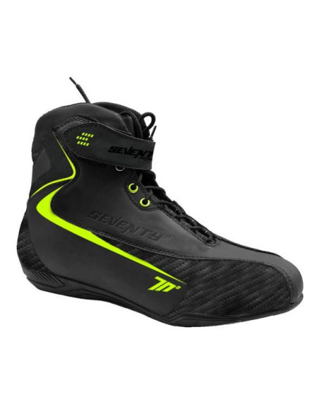 Ghete moto Urban Unisex Seventy model SD-BC6 culoare: negru/galben fluor