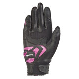 Manusi femei Roadster vara piele/textil Ixon model RS Rise Air LS culoare: negru/fucshsia (roz) - degete tactile