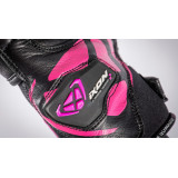 Manusi femei Roadster vara piele/textil Ixon model RS Rise Air LS culoare: negru/fucshsia (roz) - degete tactile