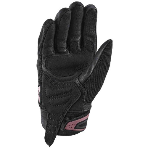 Manusi femei Roadster vara textil/piele Ixon model MIG 2 LS culoare: negru/burgundy (visiniu) - degete tactile 2