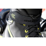 Ghete moto Urban Unisex Seventy model SD-BC6 culoare: negru/galben fluor