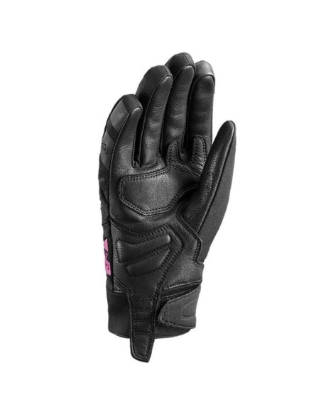 Manusi femei Roadster Mid-season textil/piele Ixon model MIG 2 WP LS culoare: negru/fuchsia (roz) - degete tactile - waterproof