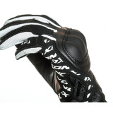 Manusi femei Racing vara piele Ixon model Thund LS culoare: negru/alb - degete tactile