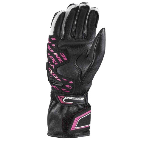 Manusi femei Racing vara piele Ixon model Thund LS culoare: negru/fucshia (roz) - degete tactile 2