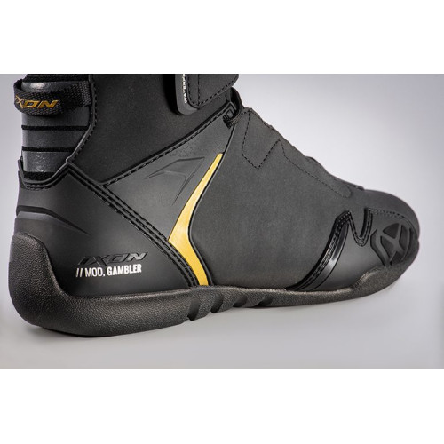 Ghete moto Roadster femei All Season Ixon model Gambler WP LS culoare: negru/gold (auriu) (100% waterproof) 2