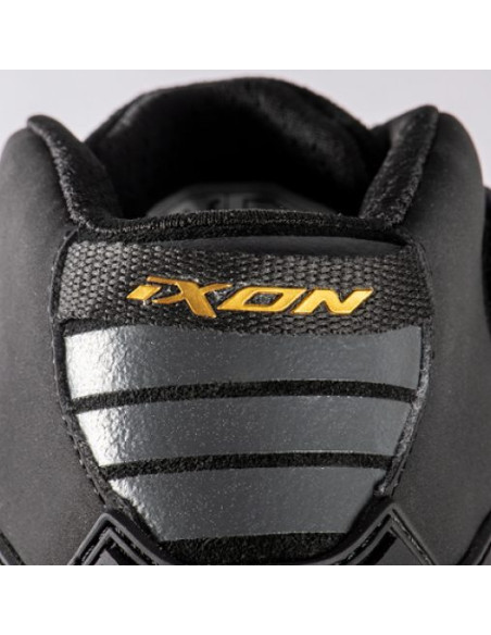 Ghete moto Roadster femei All Season Ixon model Gambler WP LS culoare: negru/gold (auriu) (100% waterproof)