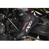 Ghete moto Roadster femei All season Ixon model Ranker WP LS culoare: negru/alb/fuchsia (roz) (100% waterproof)