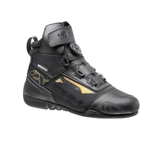 Ghete moto Roadster femei All season Ixon model Ranker WP LS culoare: negru/gold (auriu) (100% waterproof) 2