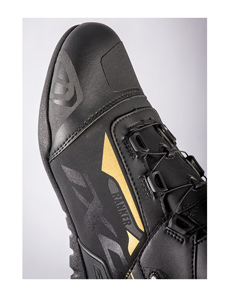 Ghete moto Roadster femei All season Ixon model Ranker WP LS culoare: negru/gold (auriu) (100% waterproof)
