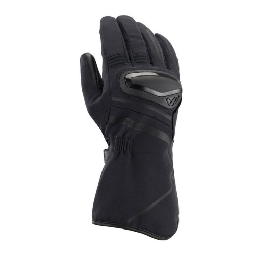Manusi barbati Touring/Adventure Mid-season textil/piele Ixon model Drizzle MS culoare: negru – degete tactile (manusi lungi)