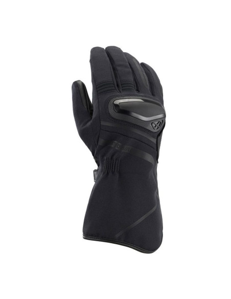 Manusi barbati Touring/Adventure Mid-season textil/piele Ixon model Drizzle MS culoare: negru – degete tactile (manusi lungi)
